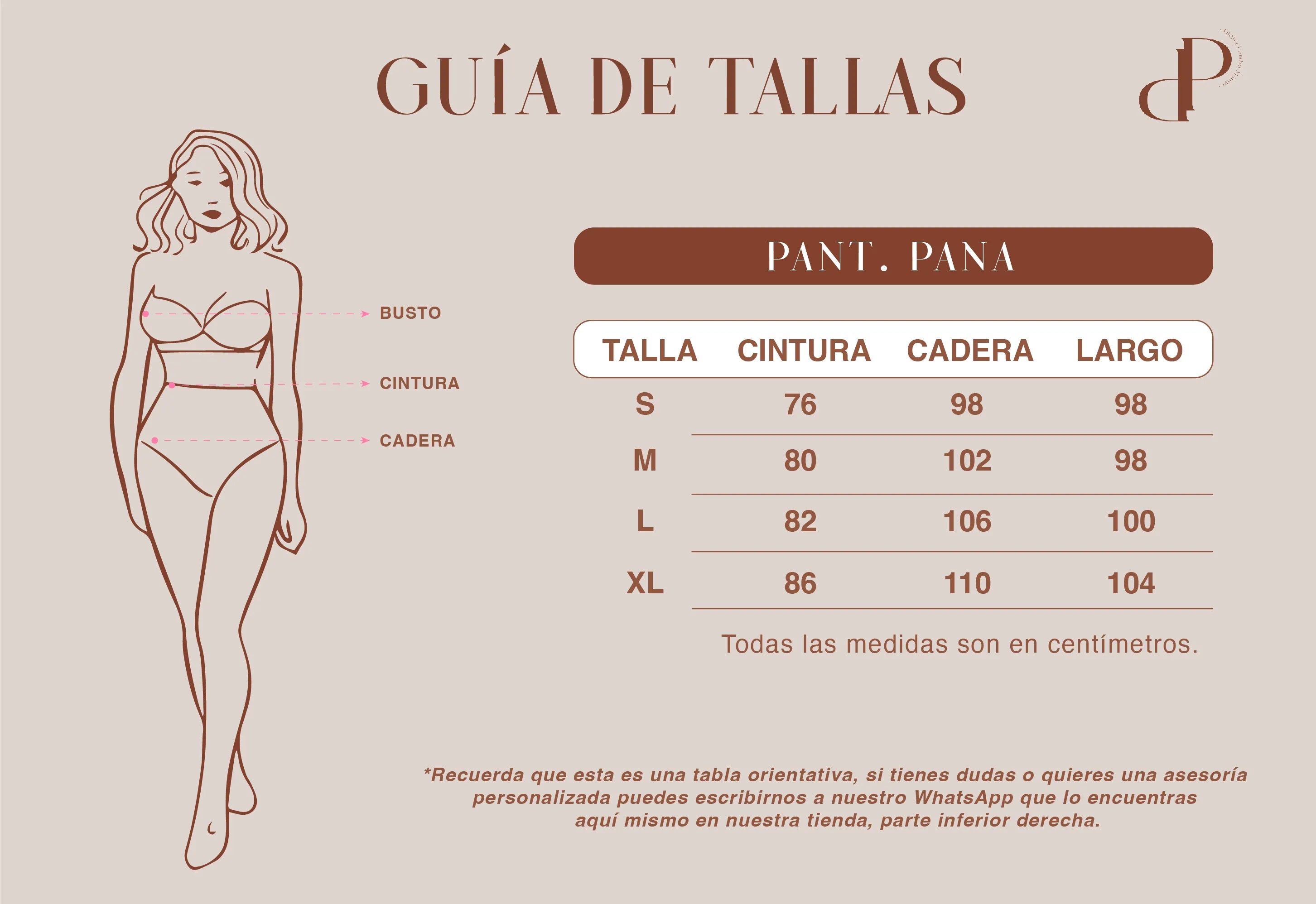 Guía de tallas