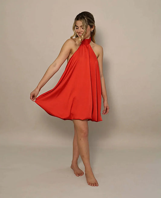 VESTIDO CARMESÍ - BLSD by Digna Pombo