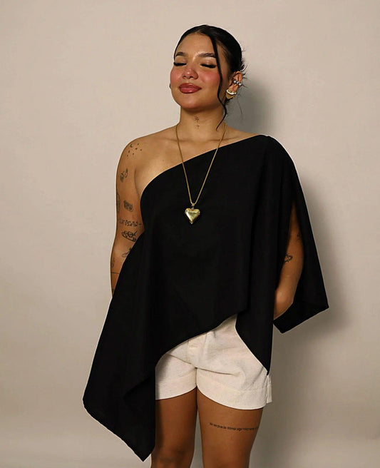 BLUSA INDIGO MULTIFORMA - BLSD by Digna Pombo