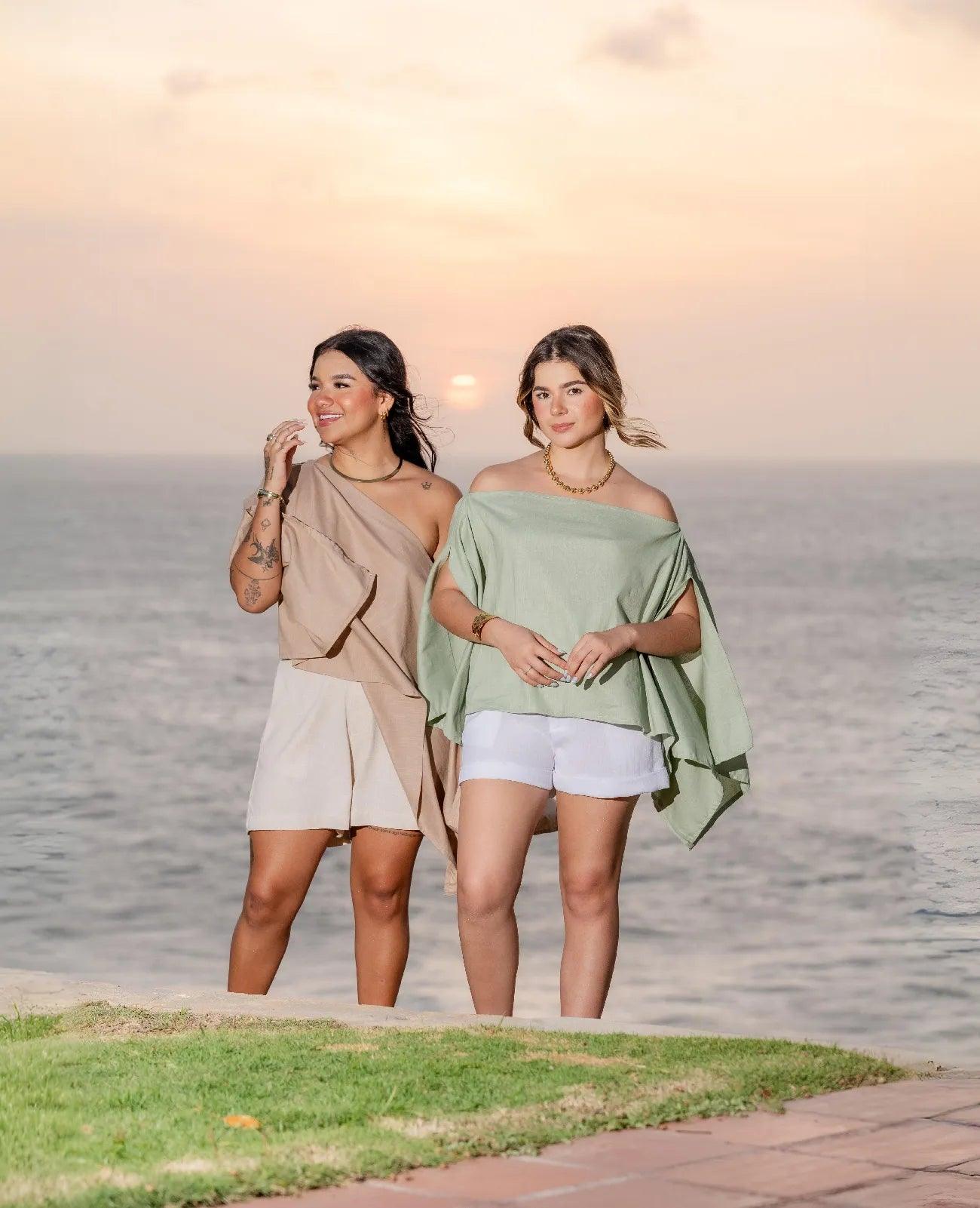 BLUSA INDIGO MULTIFORMA - BLSD by Digna Pombo