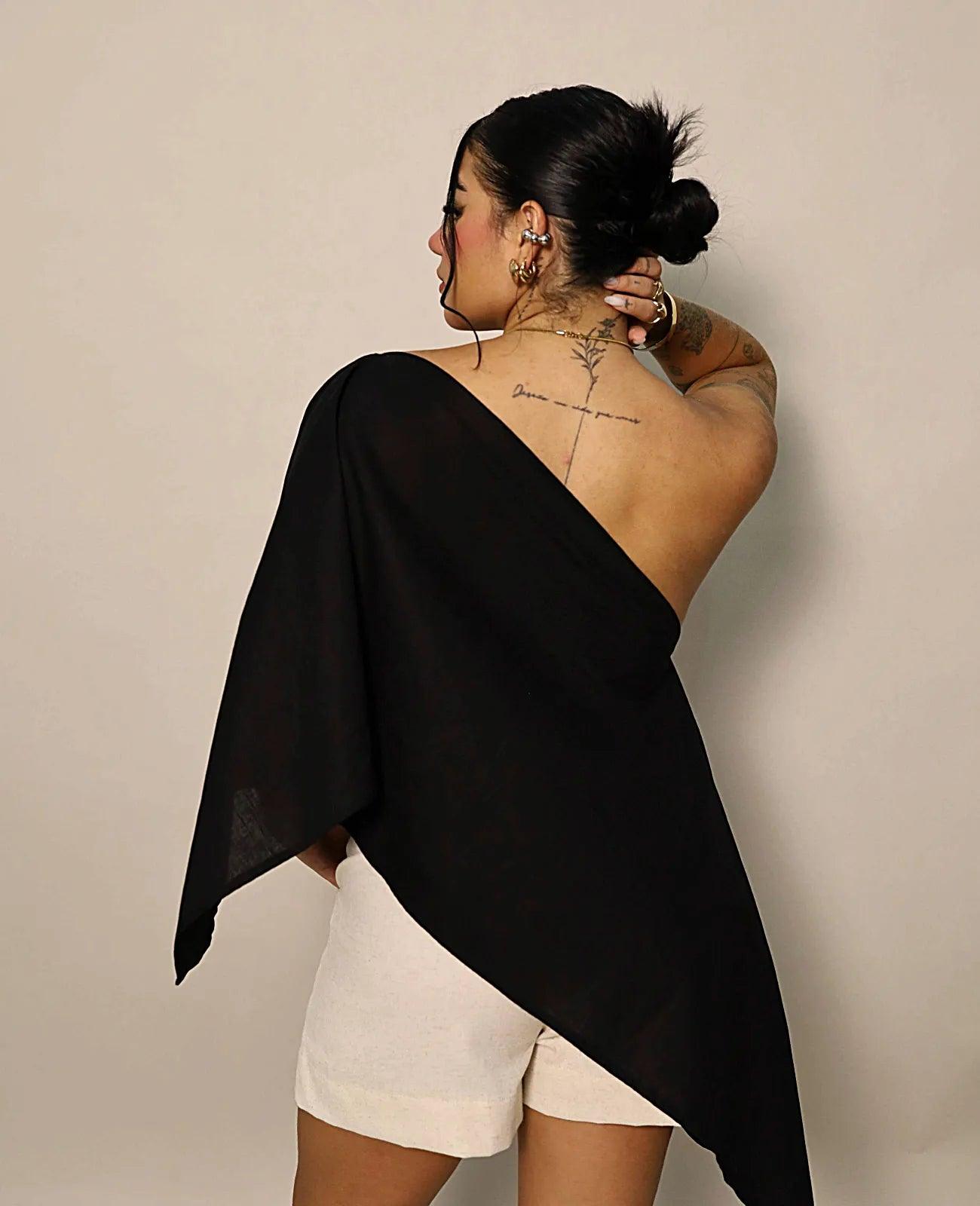 BLUSA INDIGO MULTIFORMA - BLSD by Digna Pombo