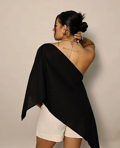 BLUSA INDIGO MULTIFORMA - BLSD by Digna Pombo