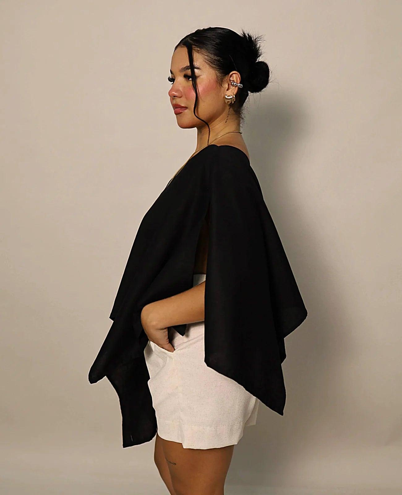 BLUSA INDIGO MULTIFORMA - BLSD by Digna Pombo