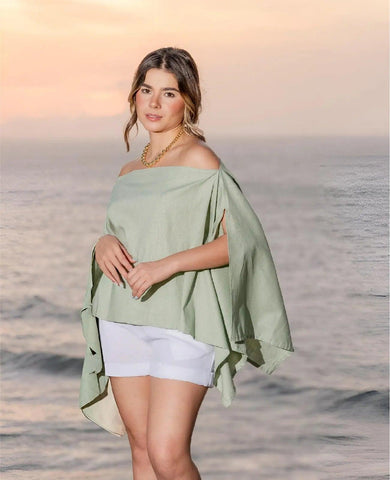BLUSA INDIGO MULTIFORMA - BLSD by Digna Pombo
