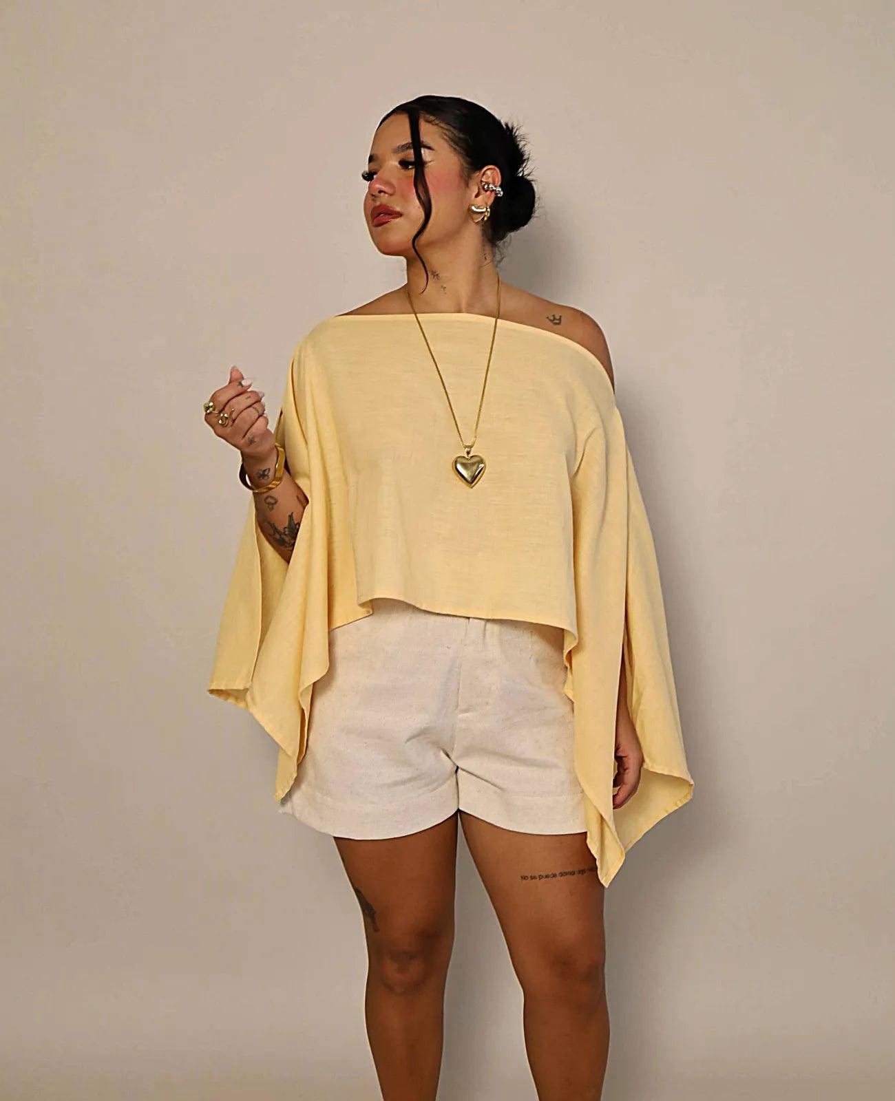 BLUSA INDIGO MULTIFORMA - BLSD by Digna Pombo
