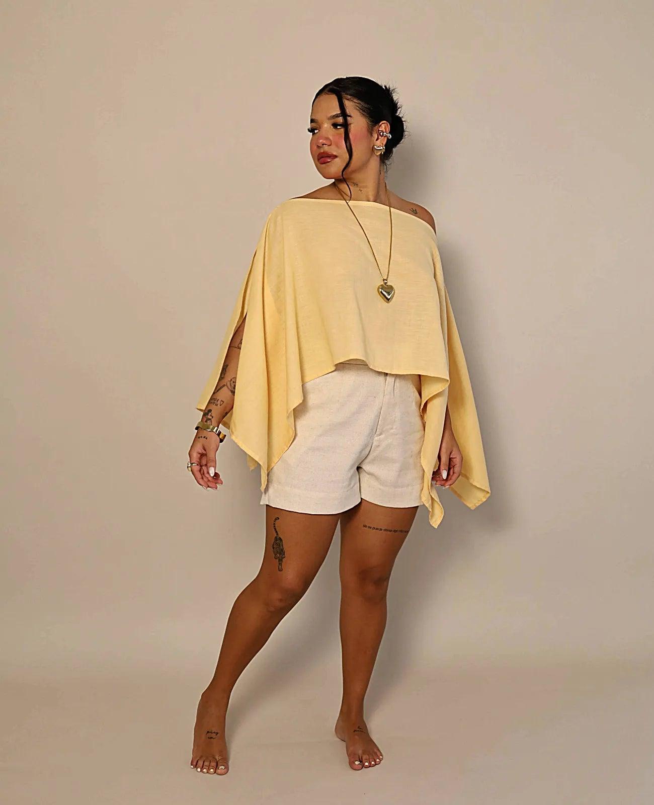 BLUSA INDIGO MULTIFORMA - BLSD by Digna Pombo