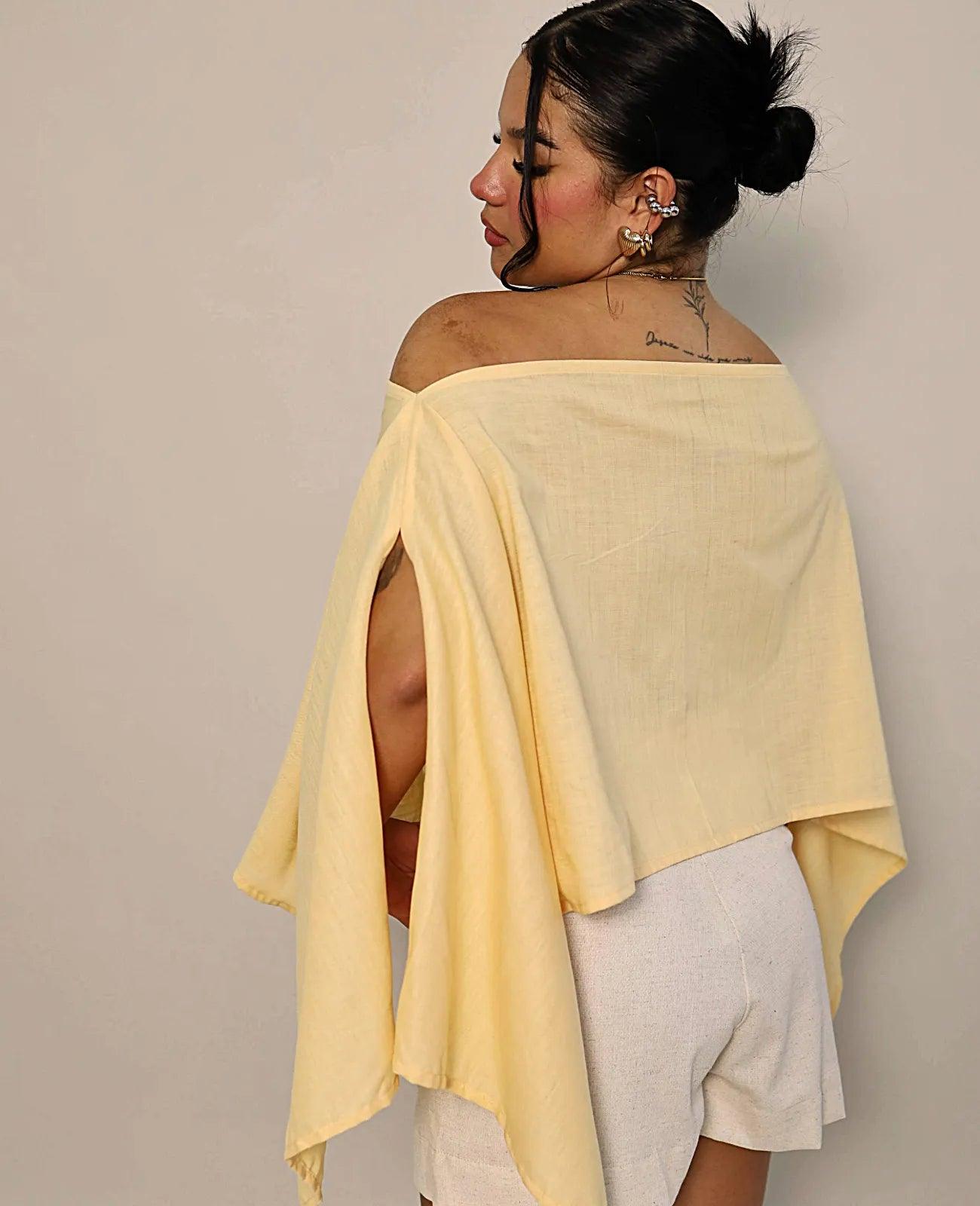 BLUSA INDIGO MULTIFORMA - BLSD by Digna Pombo