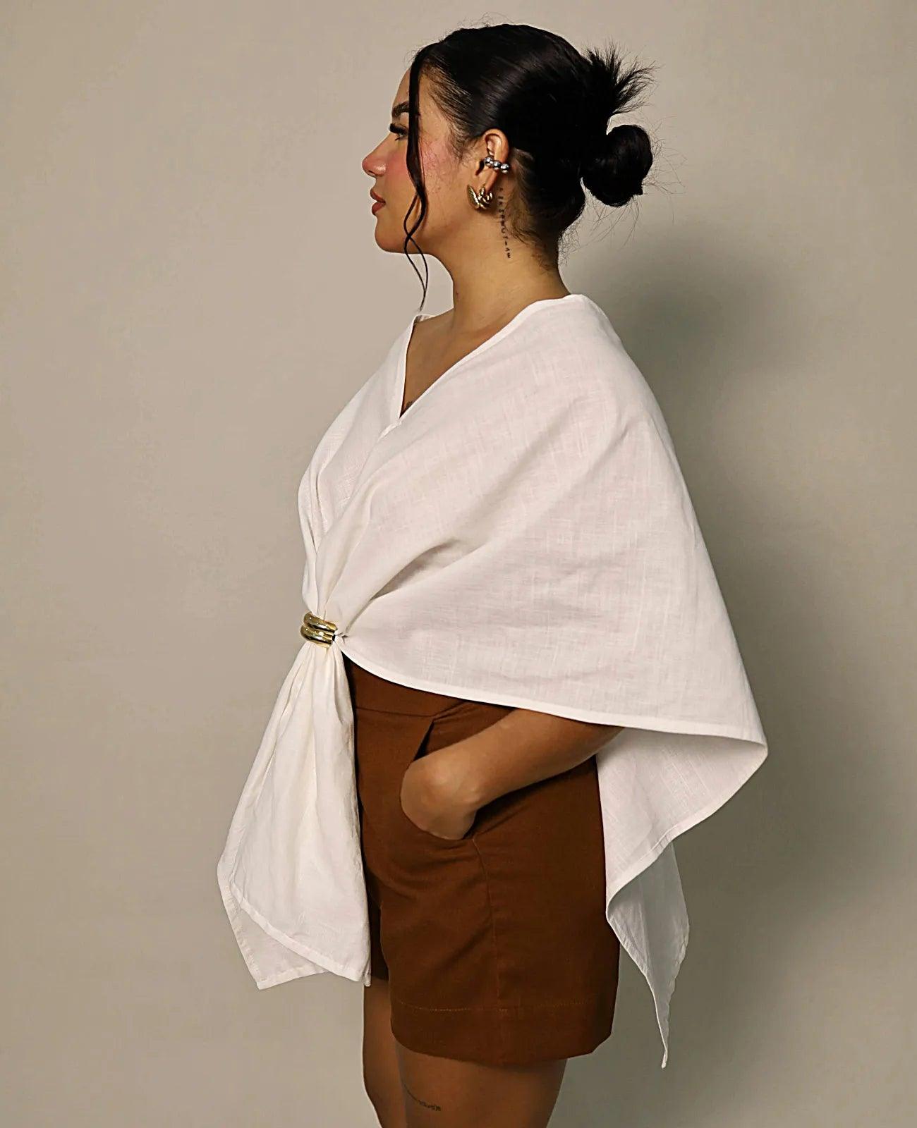 BLUSA INDIGO MULTIFORMA - BLSD by Digna Pombo