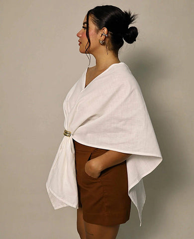 BLUSA INDIGO MULTIFORMA - BLSD by Digna Pombo
