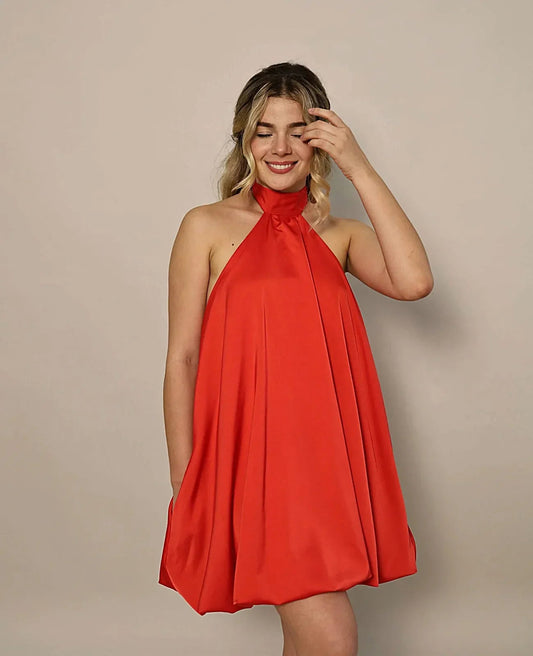 VESTIDO CARMESÍ - BLSD by Digna Pombo